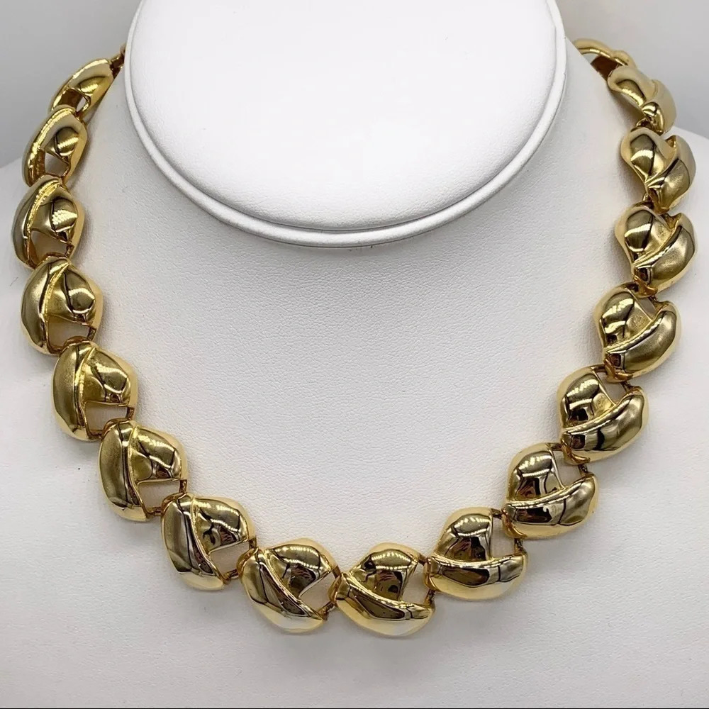 Anne Klein Vintage Gold Links Necklace